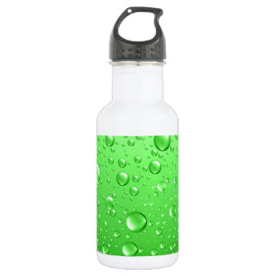 Bouteille D'eau Bright Green Water Droplets