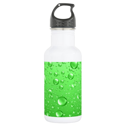 Bouteille D'eau Bright Green Water Droplets (Devant)