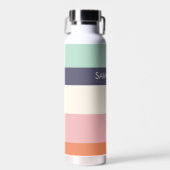 Bouteille D'eau Brochure de menthe Blocs de couleurs modernes Bloc (Avant)