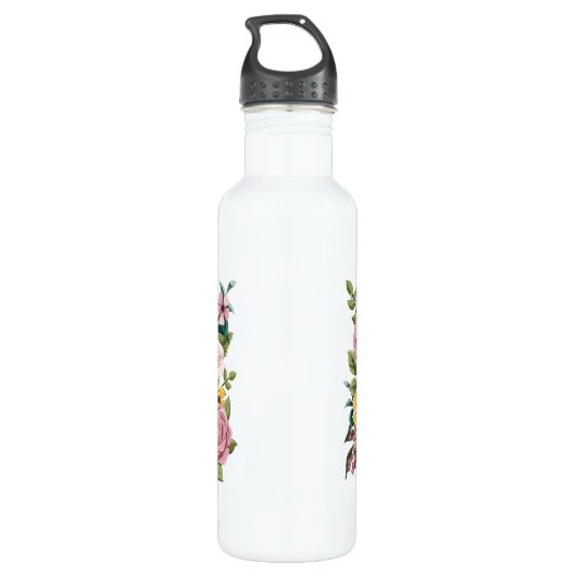 Bouteille D'eau Broderie graphique florale de BUGS BUNNY™ (Dos)