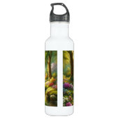 Bouteille D'eau Brook de printemps avec canards/fleurs (Dos)