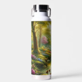 Bouteille D'eau Brook de printemps avec canards/fleurs (Avant)