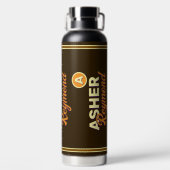 Bouteille d'eau Brown avec nom (Plage)