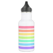 Bouteille D'eau Bubblegum arc-en-ciel et bandes blanches (Droite)