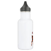 Bouteille D'eau Buck Silhouette Deer in Buffalo Plaid (Gauche)