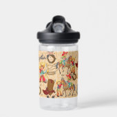 Bouteille D'eau Buckaroo Cowboy Recherché Nom et description du ga (Avant)