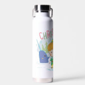Bouteille D'eau Buddy l'Elfe Noël avec tous mes amis (Avant)