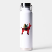 Bouteille D'eau Buffalo Plaid German Pointer Dointer Tree Christma (Avant)