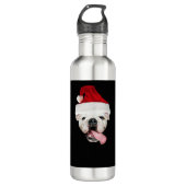 Bouteille D'eau Bulldog Santa Essential T-Shirt (Devant)