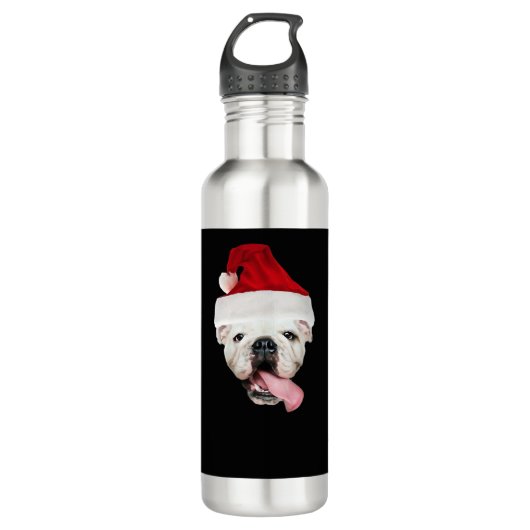 Bouteille D'eau Bulldog Santa Essential T-Shirt (Devant)