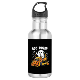 Bouteille D'eau Bulldozer fantôme Halloween Boo Dozer_1