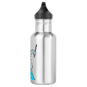 Bouteille D'eau Bunny comme skieur avec Ski (Droite)
