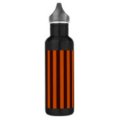 Bouteille D'eau Burnt Orange Stripes Retro Style Personnaliser Cec (Gauche)
