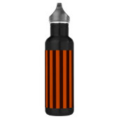 Bouteille D'eau Burnt Orange Stripes Retro Style Personnaliser Cec (Droite)