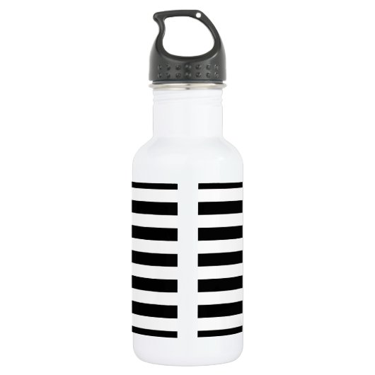Bouteille D'eau C?ur d'or avec des rayures (Dos)