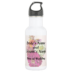 Bouteille D'eau c_ZinniaCouleurs mixtesMariage mixte Zinnia Bouque