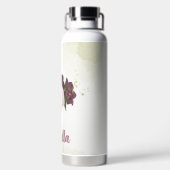 Bouteille D'eau cabernet rose floral verdure (Plage)