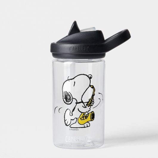 Bouteille D'eau cacahuètes | Lecteur Snoopy Saxophone (Gauche)