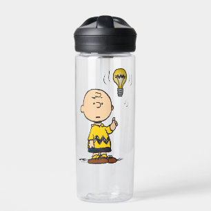 Bouteille D'eau cacahuètes L'idée de l'ampoule de Charlie Brown
