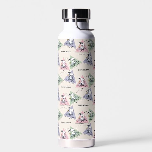 Bouteille D'eau cacahuètes | Snoopy Bike Ride Stats (Gauche)