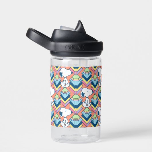 Bouteille D'eau cacahuètes | Snoopy Deco Dreams Motif (Arrière Complet)