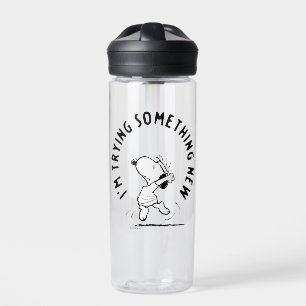 Bouteille D'eau cacahuètes Snoopy Essayer Quelque Chose De Nouve