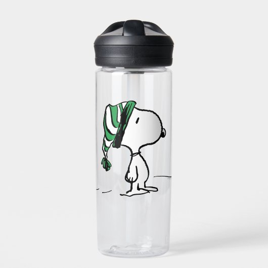 Bouteille D'eau cacahuètes | Snoopy Green Casquette de neige (Extérieur)