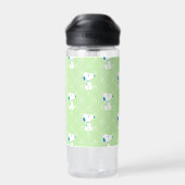 Bouteille D'eau cacahuètes | Snoopy Green Deco Dreams Motif (Arrière)