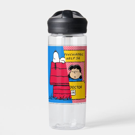 Bouteille D'eau cacahuètes | Snoopy & Lucy Half & Half (Extérieur)
