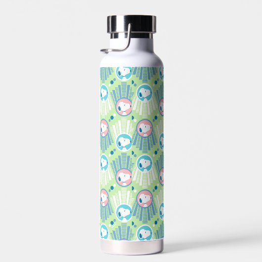 Bouteille D'eau cacahuètes | Snoopy Mint Green Deco Dreams Motif (Plage)