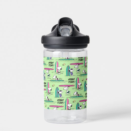 Bouteille D'eau cacahuètes | Snoopy Ocean High Tide Motif (Avant)