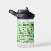 Bouteille D'eau cacahuètes | Snoopy Ocean High Tide Motif (Arrière Complet)