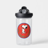 Bouteille D'eau cacahuètes | Snoopy Raw Force & Courage Badge (Avant)