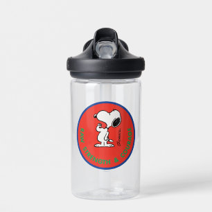 Bouteille D'eau cacahuètes Snoopy Raw Force & Courage Badge
