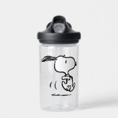 Bouteille D'eau cacahuètes | Snoopy Running (Avant)