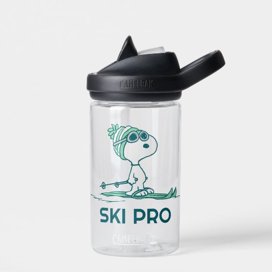 Bouteille D'eau cacahuètes | Snoopy sur Skis (Gauche)