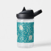 Bouteille D'eau cacahuètes | Snoopy Turquoise Tropical Beach Motif (Gauche)