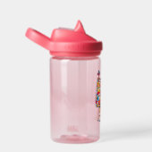 Bouteille D'eau cacahuètes | Snoopy & Woodstock Rainbow Paint (Arrière Complet)