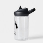 Bouteille D'eau cacahuètes | Visage Snoopy | Ajouter Votre Nom (Gauche)