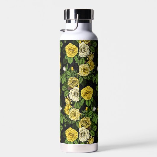 Bouteille D'eau Caché en rose, jaune et vert (Plage)