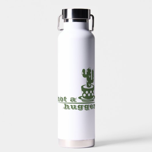 Bouteille D'eau Cactus Pas un gros cactus drôle dire (Avant)