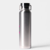 Bouteille D'eau Cadeau de lettre initiale monogramme rose chaud po (Arrière)
