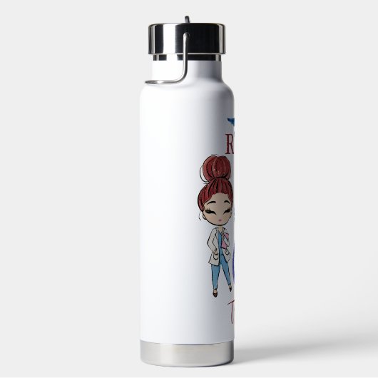 Bouteille D'eau Cadeau de monogramme de l'infirmière mignonne pers (Évier)