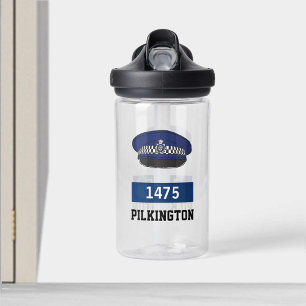 Bouteille D'eau Cadeau de police. CASQUETTE plat de la police brit