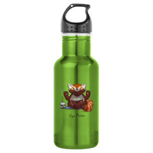 Bouteille D'eau Cadeau d'enseignant de yoga maître de Panda roux A