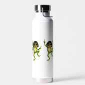 Bouteille d'eau cadeau drôle de grenouille avec co (Gauche)