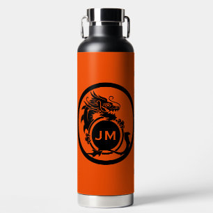 Bouteille D'eau Cadeau initial golfeur nouveauté dragon