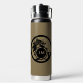 Bouteille D'eau Cadeau initial golfeur nouveauté dragon (Arrière)