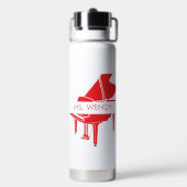 Bouteille D'eau Cadeau pour professeur de piano Piano à queue (Arrière)