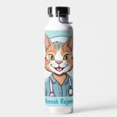 Bouteille D'eau Cadeaux de chats mignons pour les physiothérapeute (Gauche)